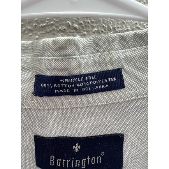 Barrington Mens Shirt Size 18 Gray Short Sleeve Button Up - Picture 6 of 11